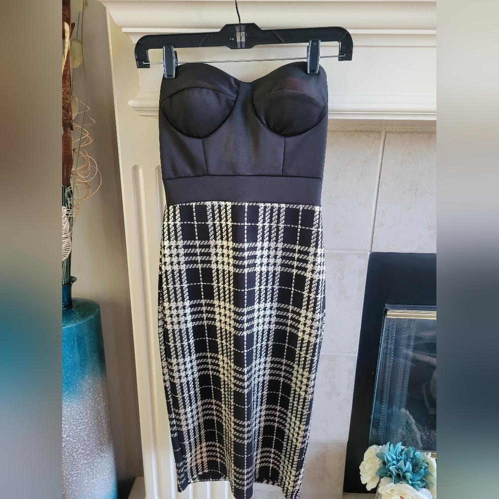 Windsor Black Strapless Dress